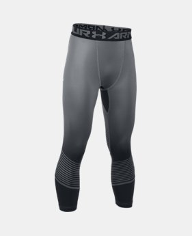 Boys' HeatGear® Armour Printed ¾ Leggings 3 Colors $34.99