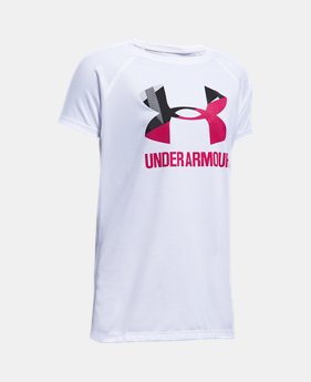 Girls' UA Big Logo T-Shirt 1 Color Available $10