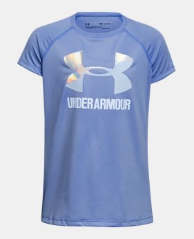 Best Seller Girls' UA Big Logo T-Shirt 3 Colors Available $17.24 to $17.99