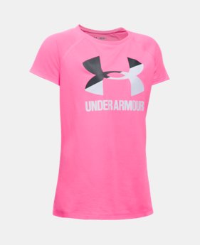 Girls' UA Big Logo T-Shirt 2 Colors $11.99 to $14.99