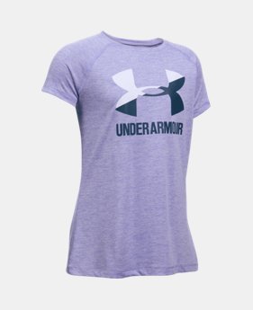 Girls' UA Big Logo Short Sleeve T-Shirt $19.99