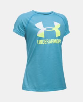 Girls' UA Big Logo Short Sleeve T-Shirt $19.99