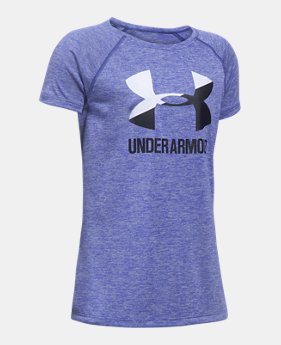 Girls' UA Big Logo Short Sleeve T-Shirt 2 Colors $17.24