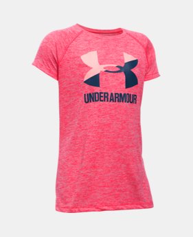 Girls' UA Big Logo Short Sleeve T-Shirt $19.99