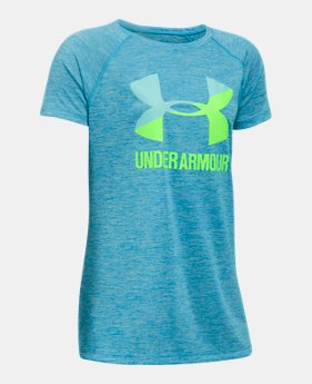 Girls' UA Big Logo Short Sleeve T-Shirt 1 Color $19.99