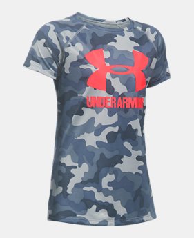 Girls' UA Big Logo Short Sleeve T-Shirt 1 Color $19.99