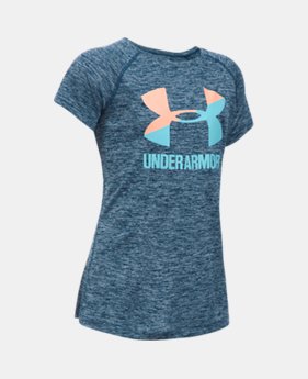 Girls' UA Big Logo Short Sleeve T-Shirt 1 Color $19.99