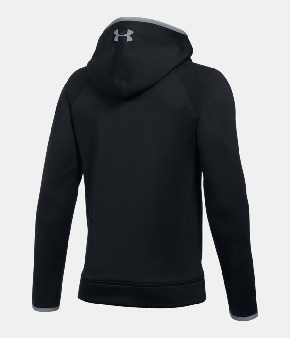 Boys' Armour Fleece® Big Logo Hoodie, Black ,