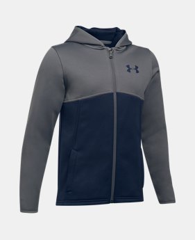 Boys' Armour® Fleece Full Zip Hoodie 2 Colors $54.99