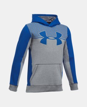 Boys' UA Stretch Fleece Blocked Hoodie 3 Colors $44.99