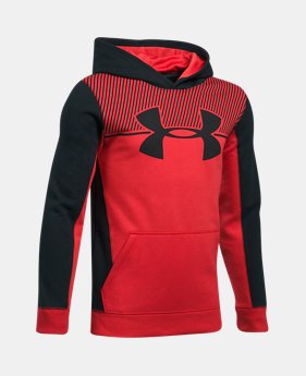 Boys' UA Stretch Fleece Blocked Hoodie 1 Color $44.99