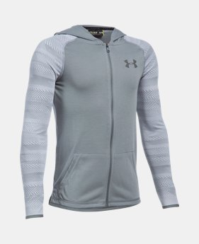 Boys' UA Threadborneâ„¢ Full Zip Hoodie 1 Color $39.99