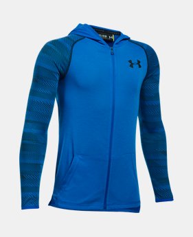 Boys' UA Threadborne™ Full Zip Hoodie 1 Color $39.99