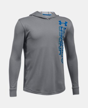 Boys' UA Techâ„¢ Textured Hoodie 1 Color $34.99