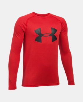Boys' UA Big Logo Long Sleeve T-Shirt 1 Color Available $12.5
