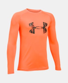 Boys' UA Big Logo Long Sleeve T-Shirt LIMITED TIME: FREE SHIPPING 1 Color Available $29.99
