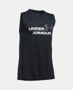 Boys' UA Double Header Tank 2 Colors $19.99
