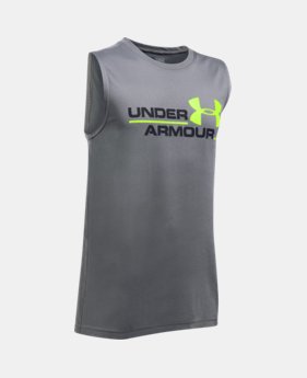 Boys' UA Double Header Tank 1 Color $19.99