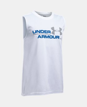 Boys' UA Double Header Tank 1 Color $19.99