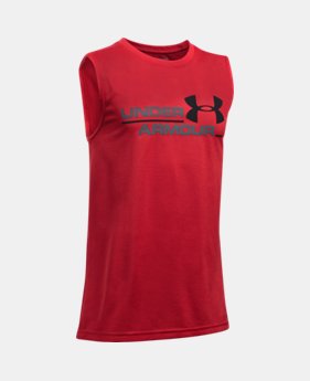 Boys' UA Double Header Tank 2 Colors $22.99