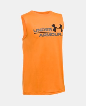 Boys' UA Double Header Tank 1 Color $22.99