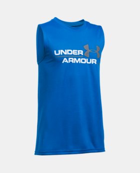 Boys' UA Double Header Tank 1 Color $22.99