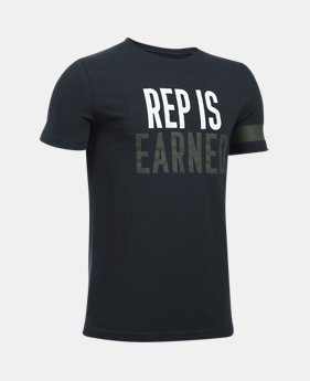 Boys' UA Rep Is Earned T-Shirt 1 Color $19.99