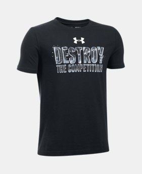 Boys' UA Destroy The Competition T-Shirt 1 Color $11.24
