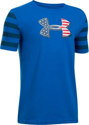 New Arrival Boys' UA Big Logo Flag T-Shirt  2 Colors $24.99