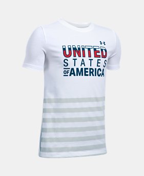 Boys' UA USA T-Shirt 1 Color $14.24