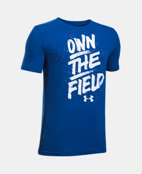 Boys' UA Own The Field T-Shirt 1 Color $19.99