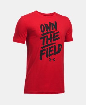 Boys' UA Own The Field T-Shirt 1 Color $19.99
