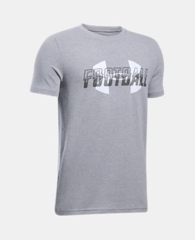 Boys' UA Football Overlay T-Shirt 1 Color $19.99