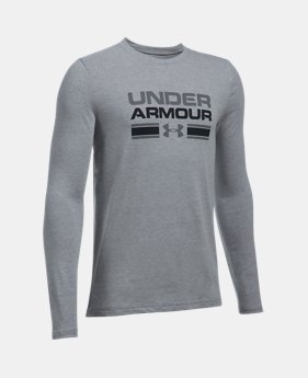 Boys' UA Crossbar Logo Long Sleeve T-Shirt 2 Colors $24.99