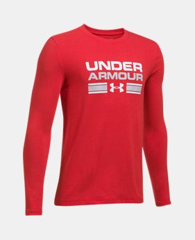 Boys' UA Crossbar Logo Long Sleeve T-Shirt 1 Color $29.99
