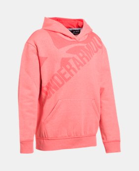 Girls' UA Threadborne™ Printed Fleece Hoodie 3 Colors Available $26.99
