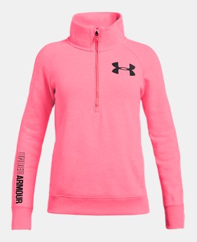 Girls' UA Stretch Fleece ½ Zip 1 Color Available $29.99