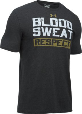 Men's UA x Project Rock Blood Sweat Respect TShirt Under Armour US