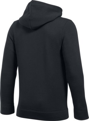 Sudadera con Capucha UA Hustle Fleece para Ni&ntilde;o, Black, pdpMainDesktop image number 3