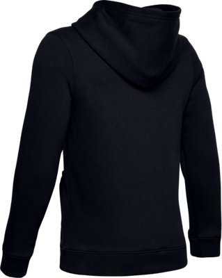 Sudadera con Capucha UA Hustle Fleece para Ni&ntilde;o, Black, pdpMainDesktop image number 1