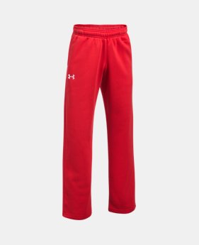 Boys' UA Hustle Fleece Pants 1 Color Available $39.99