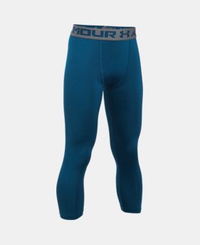 Boys' HeatGear® Armour ¾ Blocked Leggings 1 Color $12.74