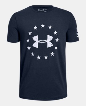 Boys' UA Freedom Logo T-Shirt 1 Color Available $19.99