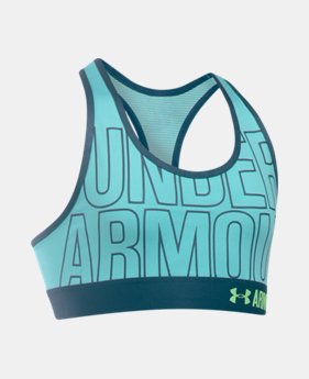 Girls' HeatGear® Armour Graphic Bra 1 Color $24.99