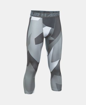 New Arrival Boys' HeatGear® Armour Printed ¾ Legging 4 Colors $34.99