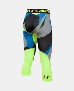 New Arrival Boys' HeatGear® Armour Printed ¾ Legging 1 Color $34.99