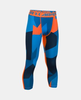 New Arrival Boys' HeatGear® Armour Printed ¾ Legging 1 Color $34.99