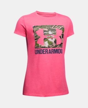 Girls' UA Camo Fill T-Shirt 1 Color $19.99
