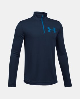 Boys' UA Tech™ Textured ¼ Zip 1 Color $34.99