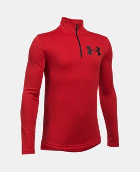 Boys' UA Tech™ Textured ¼ Zip 1 Color $34.99